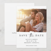 Modernes Minimales Foto für Hochzeiten retten den  Save The Date (Vorne/Hinten)