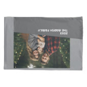 Modernes Minimales Foto mit Diagonal-Farbblock Kissenbezug (Rückseite)