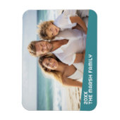 Modernes Minimales Foto mit Diagonal-Farbblock Magnet (Vertikal)