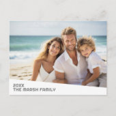 Modernes Minimales Foto mit Diagonal-Farbblock Postkarte (Vorderseite)