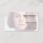Modernes minimales Foto-Overlay Visitenkarte (Vorderseite)