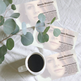 Modernes minimales Foto-Overlay Visitenkarte