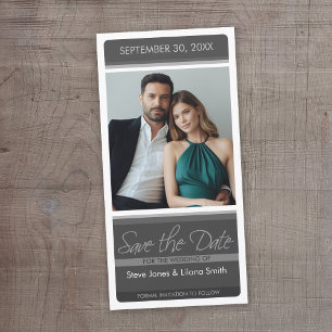 Modernes Minimales Foto Save The Date