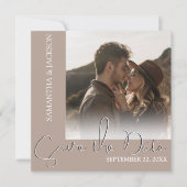 Modernes Minimales Foto | Save The Date (Vorderseite)