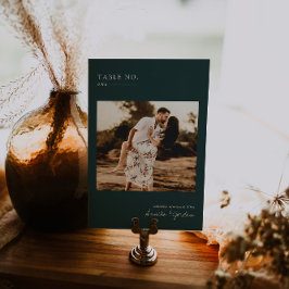 Modernes Minimales Foto | TISCHNUMMER