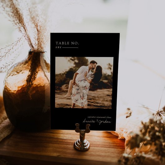 Modernes Minimales Foto | TISCHNUMMER