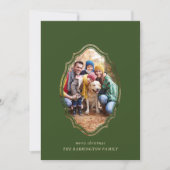 Modernes, minimales Foto von Waldgrün und Holz (Vorderseite)