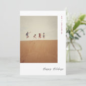 Modernes Minimales Foto Weihnachten (Stehend Vorderseite)