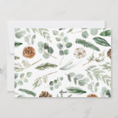 Modernes, minimales Foto Weihnachtsgeschenk Feiertagskarte (Rückseite)