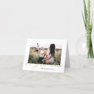 Modernes, minimales Foto Weihnachtsgeschenk Feiertagskarte