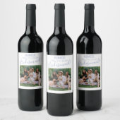 Modernes Minimales Foto | Werden Sie meine Bridesm Weinetikett (Flaschen)