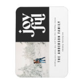 modernes minimales grafisches fröhliches Schwarz Magnet (Vertikal)