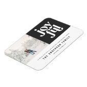 modernes minimales grafisches fröhliches Schwarz Magnet (Linke Seite)