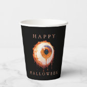 modernes minimales Halloween-Party Pappbecher (Rückseite)