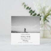 Modernes & minimales Hochzeitssemble Foto Einladung (Stehend Vorderseite)