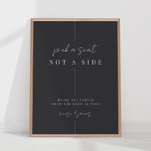 Modernes Minimales Hochzeitsszeichen Poster