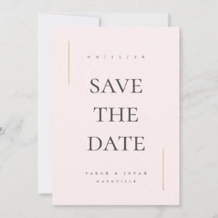 Modernes Minimales Non-Foto Save The Date