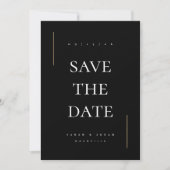 Modernes Minimales Non-Foto Save The Date (Vorderseite)