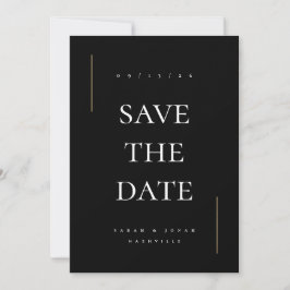 Modernes Minimales Non-Foto Save The Date