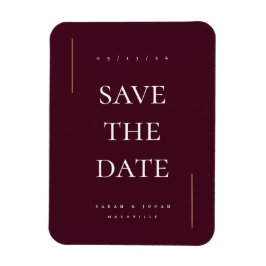 Modernes Minimales Non-Foto Save the Date Magnet