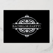 modernes minimales Party Folieneinladung (Vorderseite)