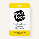 Modernes minimales Personalisiertes Konferenz-ID-A Ausweis (Vorderseite)