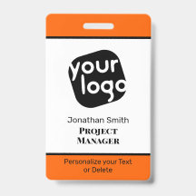 Modernes minimales Personalisiertes Konferenz-ID-A