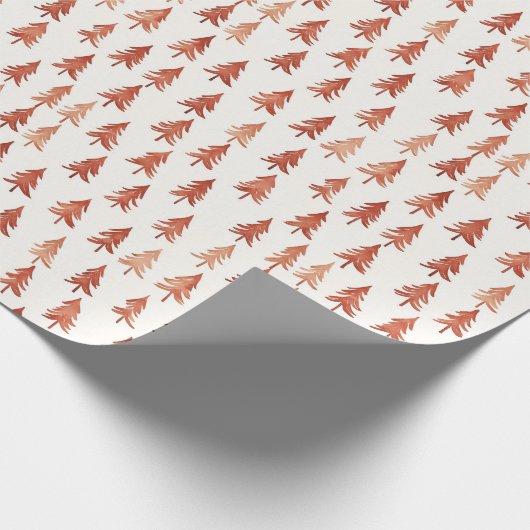 Modernes minimales Pinselmuster Geschenkpapier (Ecke)