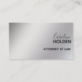 Modernes minimales Platinweißgoldengerüst Visitenkarte (Vorderseite)