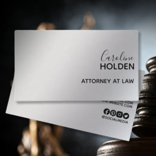 Modernes minimales Platinweißgoldengerüst Visitenkarte