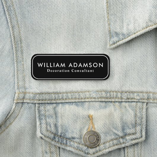 Modernes, minimales, sauberes, Berufliches Geschäf Namensschild