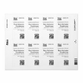 Modernes, minimales Schwarz-Weiß-Haarpflegeprodukt (Vorne)