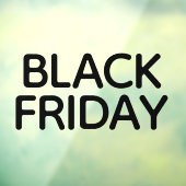 Modernes, minimales Schwarzes Freitagsfenster Fensteraufkleber (Blatt 3)