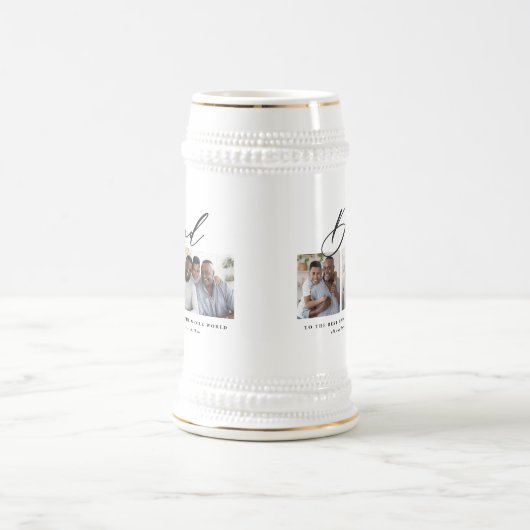 Modernes, minimales Script-Geschenk mit mehreren F Bierglas (Mittel)