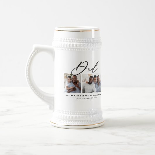 Modernes, minimales Script-Geschenk mit mehreren F Bierglas (Links)