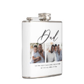 Modernes, minimales Script-Geschenk mit mehreren F Flachmann (Rechts)