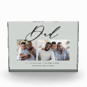 Modernes, minimales Script-Geschenk mit mehreren F Fotoblock (Vorderseite)