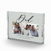 Modernes, minimales Script-Geschenk mit mehreren F Fotoblock (Rechts)