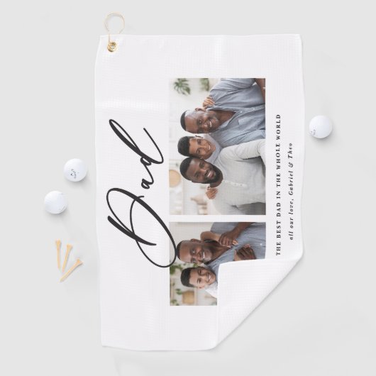 Modernes, minimales Script-Geschenk mit mehreren F Golfhandtuch (Insitu)