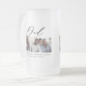 Modernes, minimales Script-Geschenk mit mehreren F Mattglas Bierglas (Vorderseite Links)