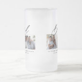 Modernes, minimales Script-Geschenk mit mehreren F Mattglas Bierglas (Mittel)