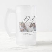 Modernes, minimales Script-Geschenk mit mehreren F Mattglas Bierglas (Links)