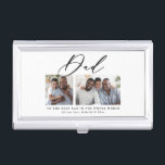 Modernes, minimales Script-Geschenk mit mehreren F Visitenkarten Dose<br><div class="desc">Moderne minimale Multi-Foto Skript Papa Geschenk. Ideal für Mütter,  Väter,  Groß,  Groß und Groß aller Familienmitglieder. Atemberaubender,  eleganter Text.</div>