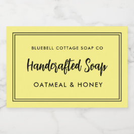 Modernes minimales Seifenprodukt-Bar Lebensmitteletikett