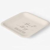 Modernes, minimales Skriptgeschlecht offenbart Par Pappteller (Gewinkelt)