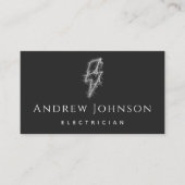 Modernes & minimales trendy Electrician Cool Light Visitenkarte (Vorderseite)