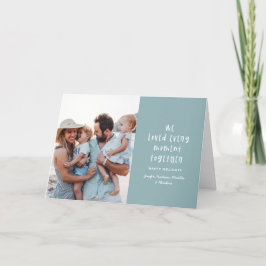 Modernes, minimales typografisches Foto Feiertagskarte