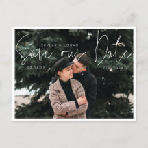 Modernes minimales typografisches Foto Save the Da