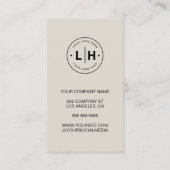 Modernes, minimales Unternehmensgeschäft Treuekarte (Rückseite)