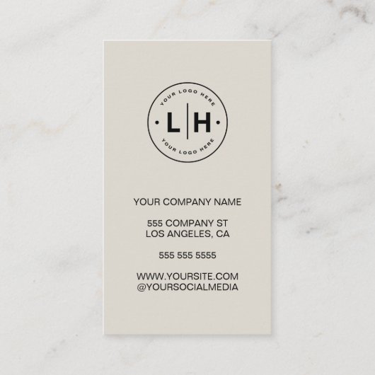 Modernes, minimales Unternehmensgeschäft Treuekarte (Rückseite)